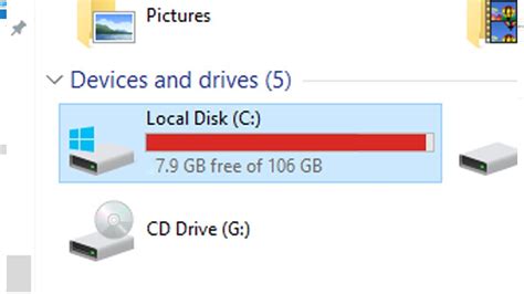 what does it mean when your c drive is full